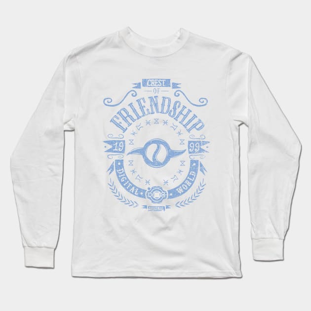 Digimon Crest of Friendship - Gabumon  Garurumon - Matt Long Sleeve T-Shirt by Typhoonic